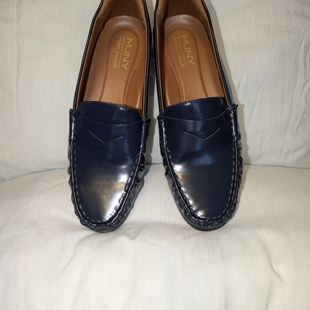 Marc Joseph Women's Navy Loafers